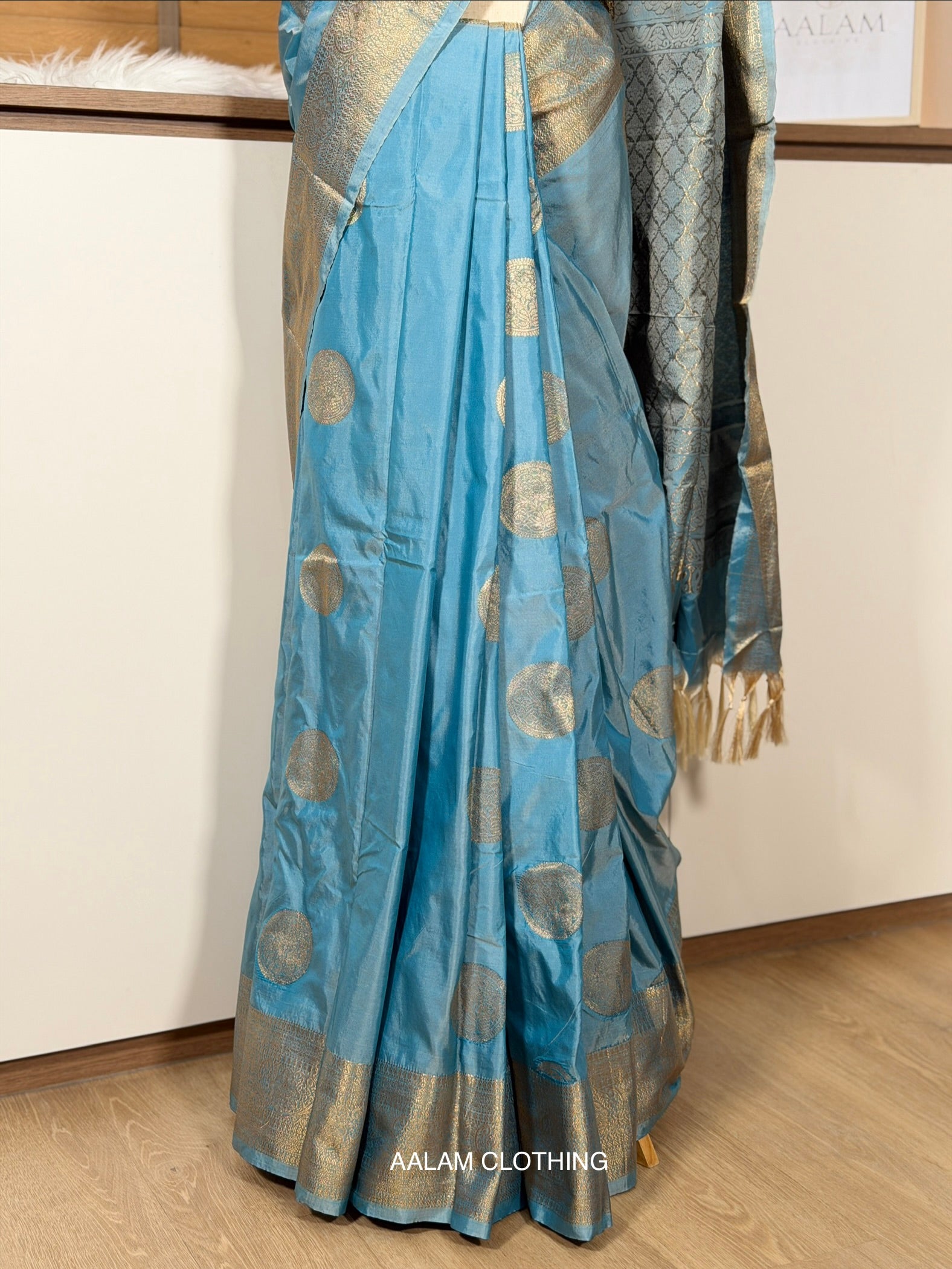 Soft Silk Saree - Pastel Blue