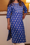 Blue Diamond A-Line Kurti
