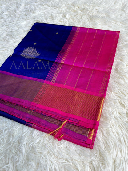 Silk Cotton - Royal Blue/Bright Pink