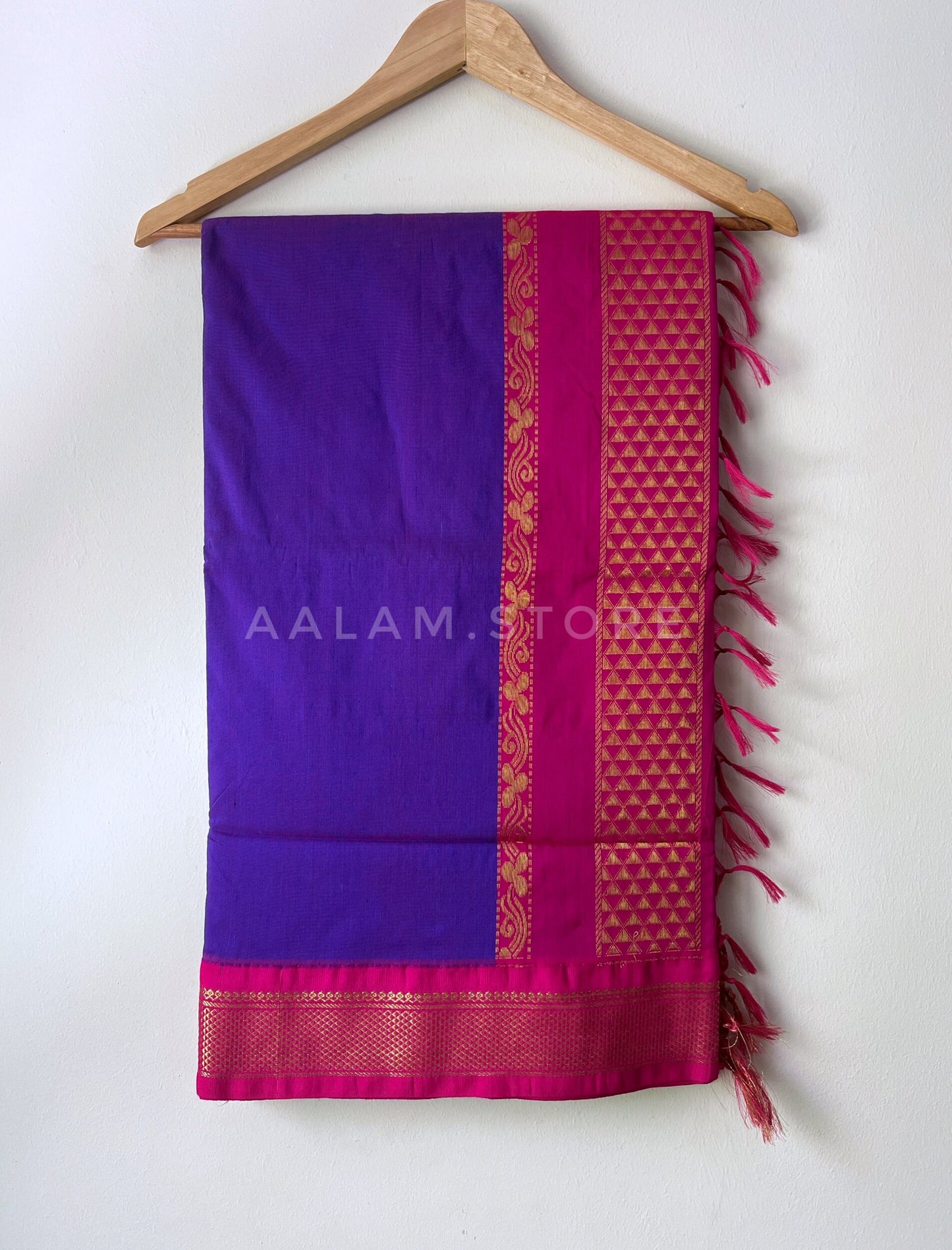 Madurai Silk Cotton - Purple&Pink