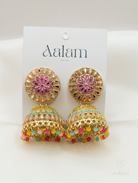 Resha Colourful Jhumka