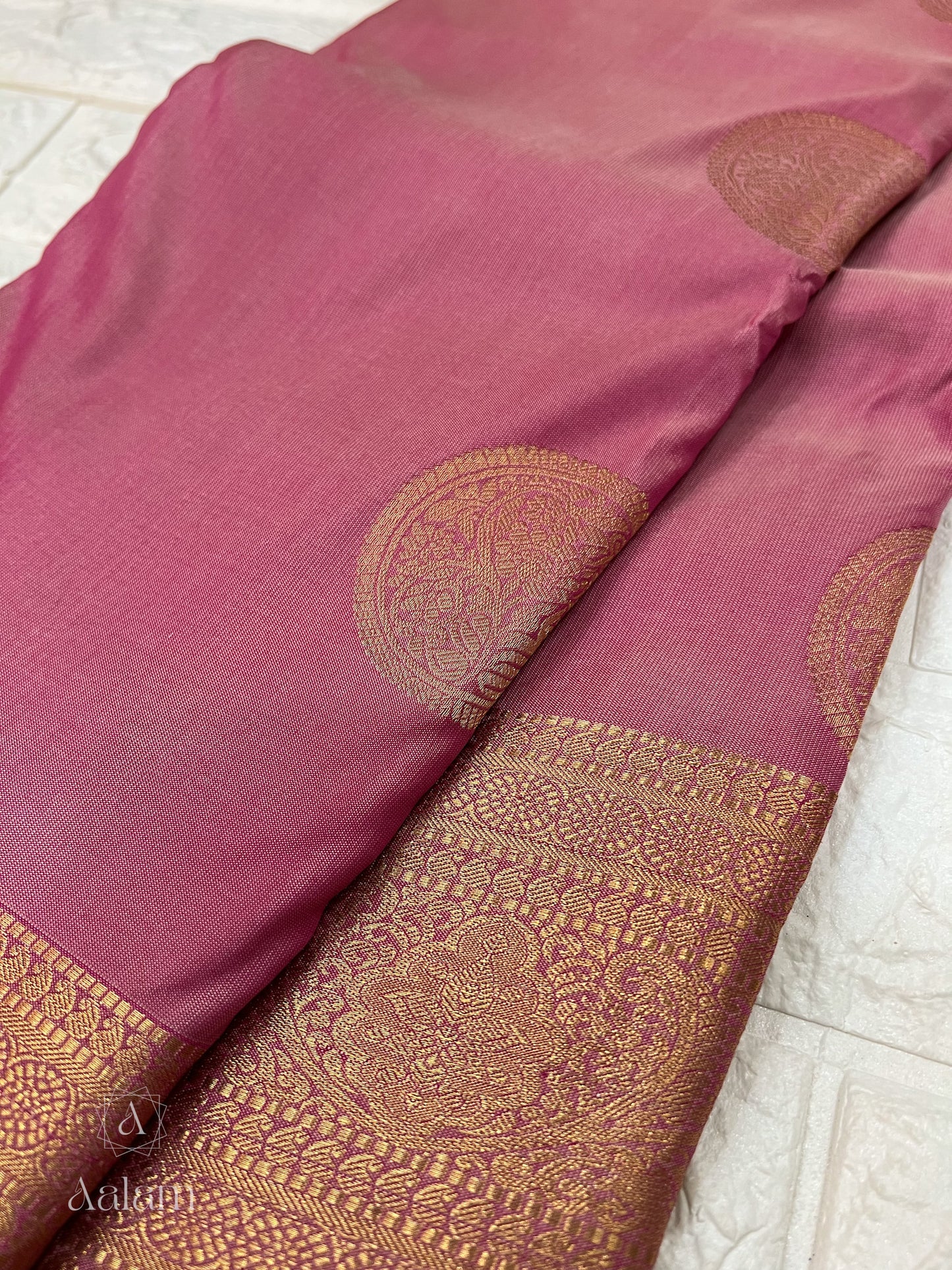 Soft Silk Saree - Rose Pink