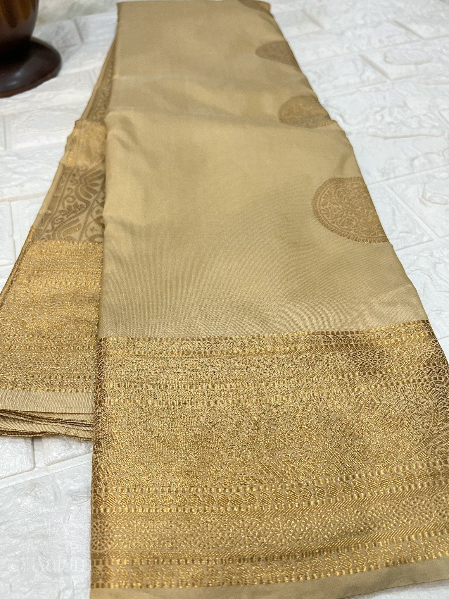 Soft Silk Saree - Gold
