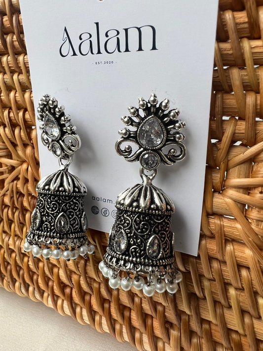 Thejal Oxidised Earring