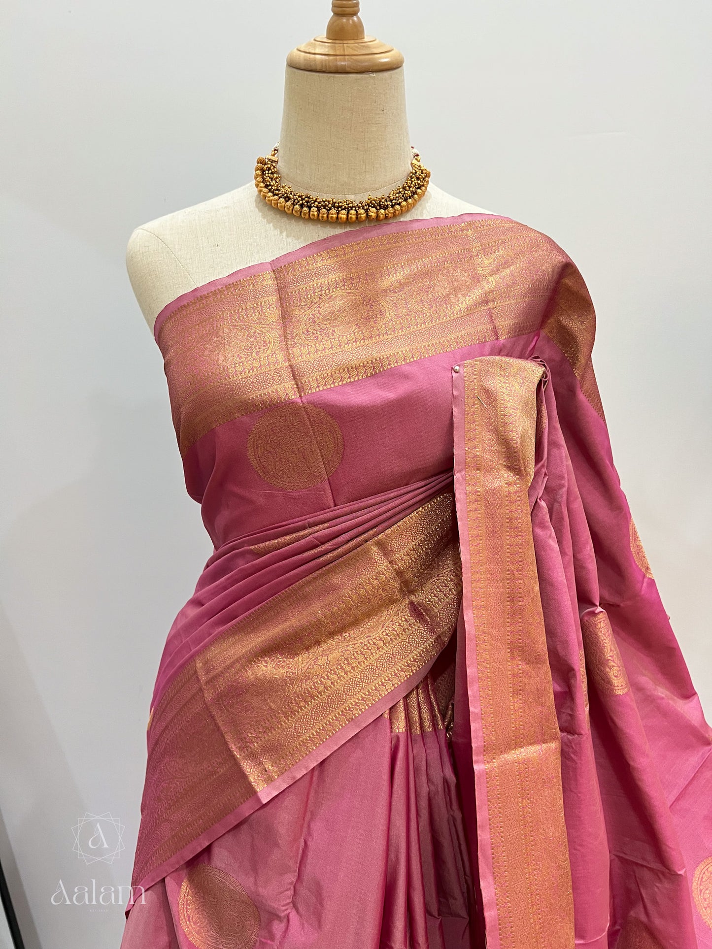 Soft Silk Saree - Rose Pink