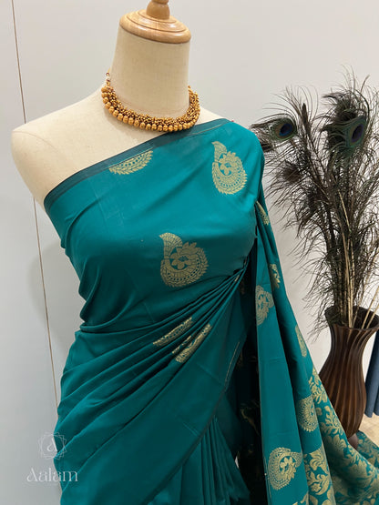 Soft Silk Saree - Teal