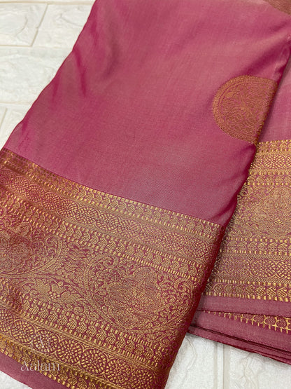 Soft Silk Saree - Rose Pink