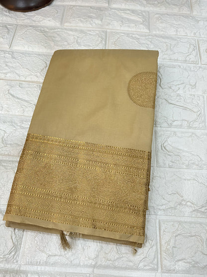 Soft Silk Saree - Gold