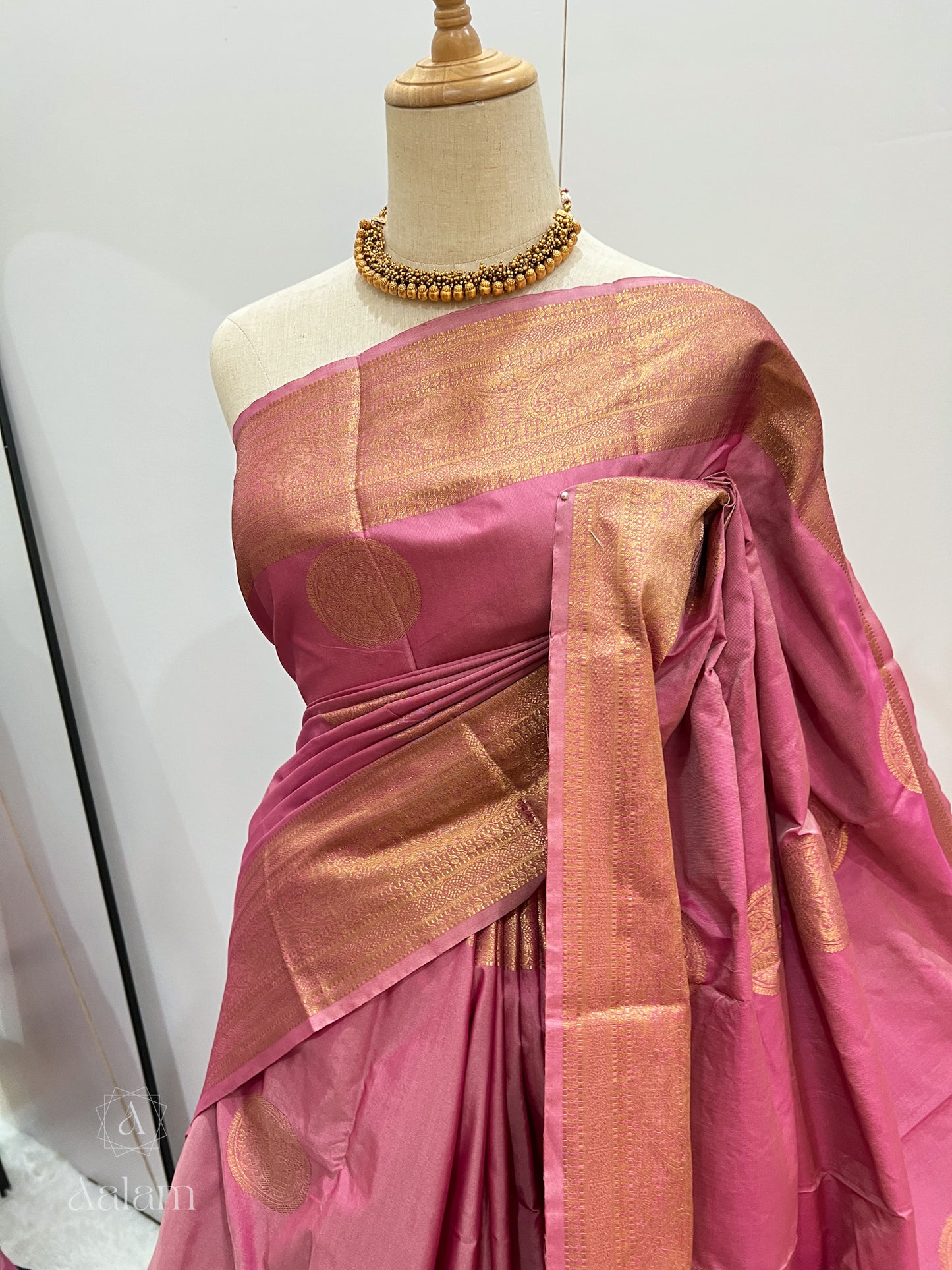 Soft Silk Saree - Rose Pink